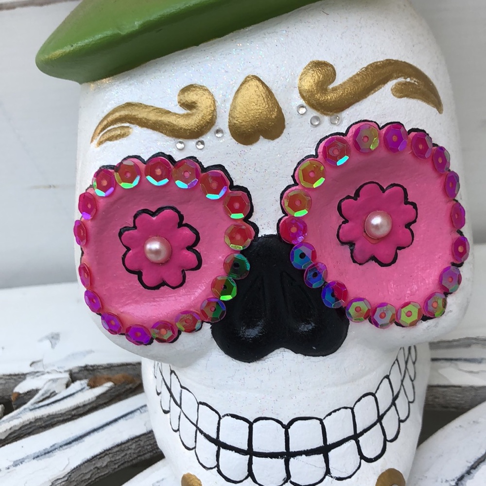 Día de los Muertos skull - Picture 2 of 8